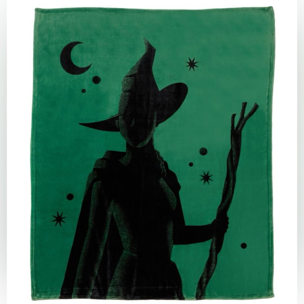 🚫SOLD🚫 “Wicked” Elphaba Micro Raschel Throw - 60”x70” - Picture 5 of 8